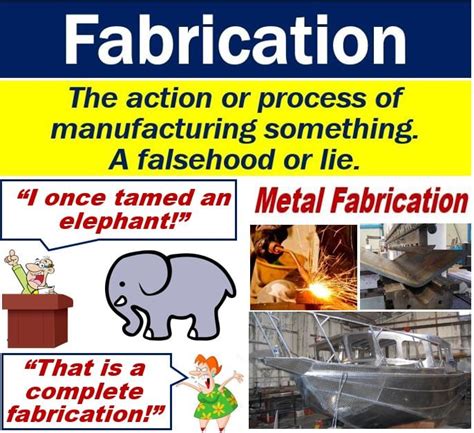 metal fabrication synonym|definition of fabrication.